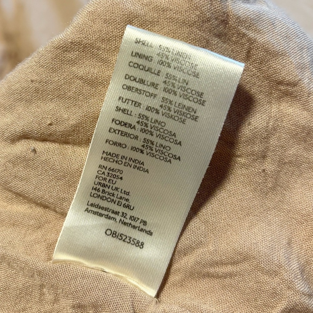 Somerset Linen Blend Maxi Dress | Anthropologie | 2X | Natural - Picture 4 of 8